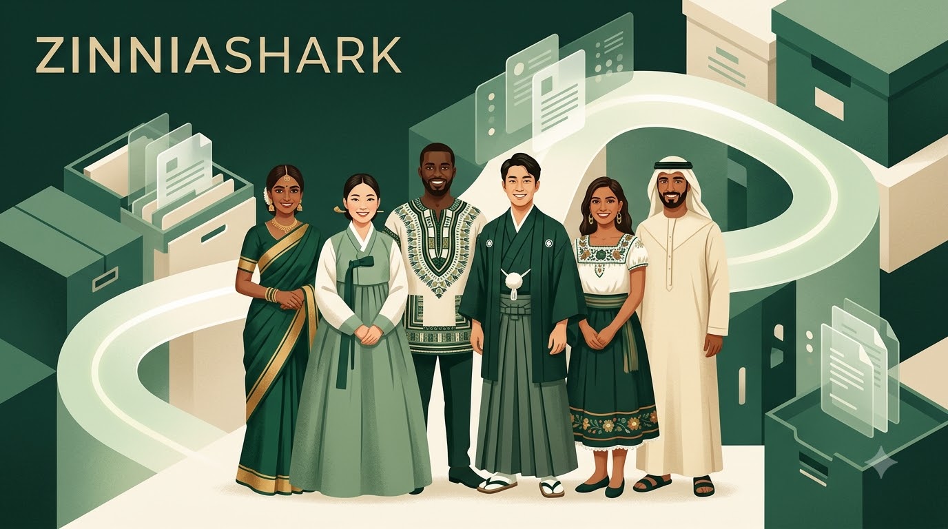 People from around the world connected through ZINNIASHARK
